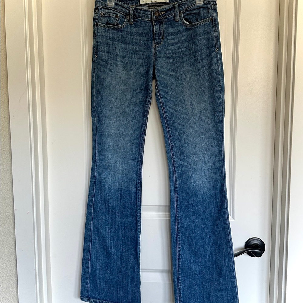 Vintage Abercrombie & Fitch Low Rise Distressed Bootcut Emma Jeans Cowgirl  2/26